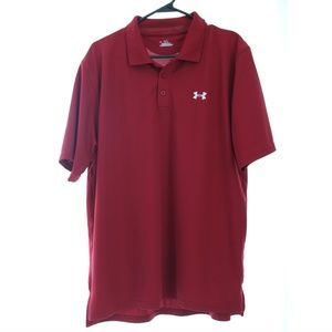 Red Men's Under Armour Golf Shirt